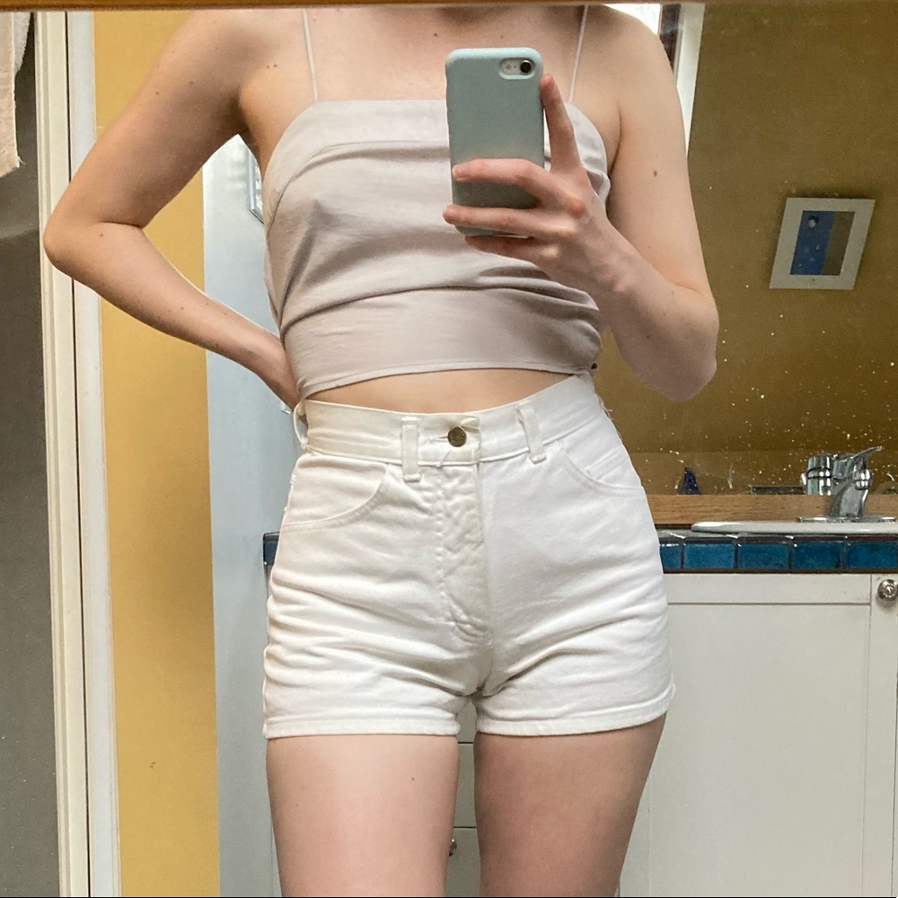 Vintage MODA INT’L London Jean White Shorts
